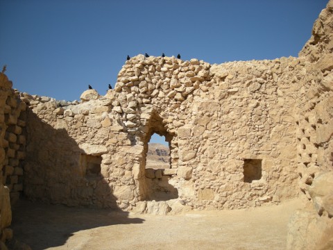 Roman ruin at Masada, Israel. February 2008.